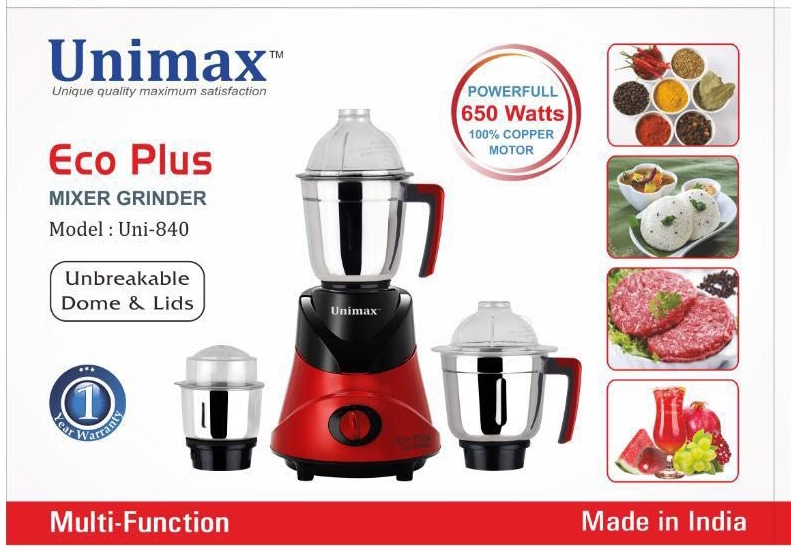 Unimax Eco Plus Mixer Grinder (Uni-840)