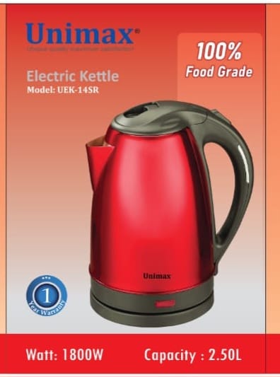 Unimax Electric Kettle – 2.5L | 1800W